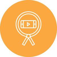 Phone Line Multi Circle Icon vector