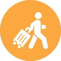 Man Glyph Multi Circle Icon vector