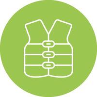 Vest Line Multi Circle Icon vector