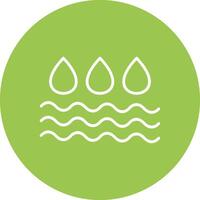 Water Line Multi Circle Icon vector