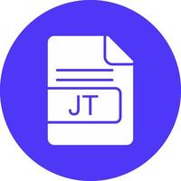 JT File Format Glyph Multi Circle Icon vector