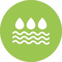 agua glifo multi circulo icono vector