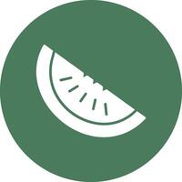 Water Melon Glyph Multi Circle Icon vector
