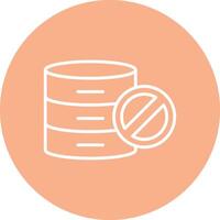 Prohibited Line Multi Circle Icon vector