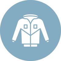 Jacket Glyph Multi Circle Icon vector
