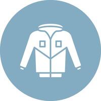 Jacket Glyph Multi Circle Icon vector