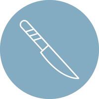 Knife Line Multi Circle Icon vector