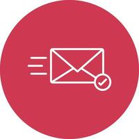 Email Line Multi Circle Icon vector