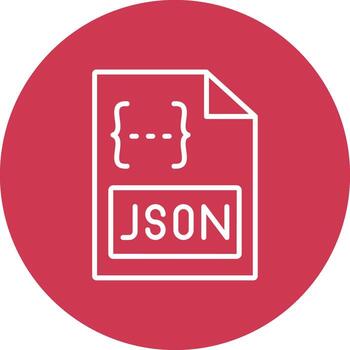 Json Line Multi Circle Icon vector