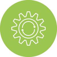 Repeat Line Multi Circle Icon vector