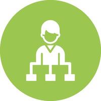 Hierarchy Glyph Multi Circle Icon vector