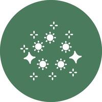 Lights Glyph Multi Circle Icon vector