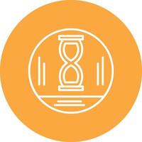 Hourglass Line Multi Circle Icon vector