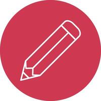 Pencil Line Multi Circle Icon vector