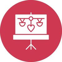 Training Glyph Multi Circle Icon vector