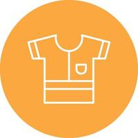 Shirt Line Multi Circle Icon vector