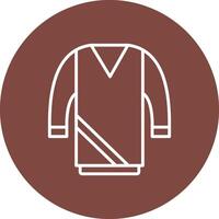 Sweater Line Multi Circle Icon vector