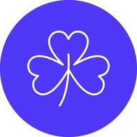 Clover Line Multi Circle Icon vector