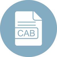 CAB File Format Glyph Multi Circle Icon vector