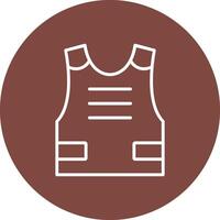Armour Line Multi Circle Icon vector