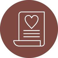 Wish List Line Multi Circle Icon vector