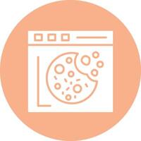 galletas glifo multi circulo icono vector