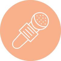 Mic Line Multi Circle Icon vector