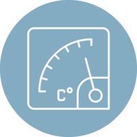 Gauge Line Multi Circle Icon vector