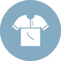 Shirt Glyph Multi Circle Icon vector