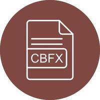 CBFX File Format Line Multi Circle Icon vector