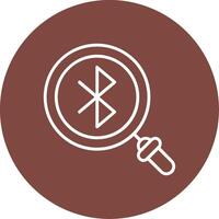 Bluetooth Line Multi Circle Icon vector