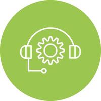 Support Line Multi Circle Icon vector
