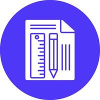 Measuring Tool Glyph Multi Circle Icon vector