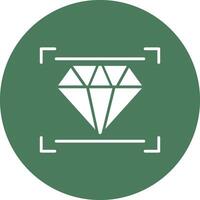 Diamond Glyph Multi Circle Icon vector