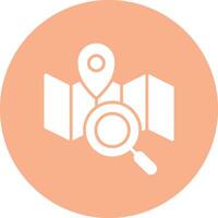 Map Glyph Multi Circle Icon vector