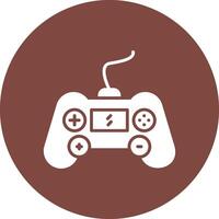 Gaming Console Glyph Multi Circle Icon vector