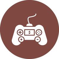 Gaming Console Glyph Multi Circle Icon vector