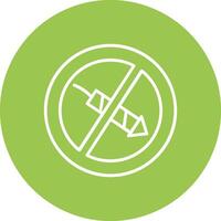 No Firework Line Multi Circle Icon vector