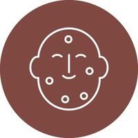 Dermatology Line Multi Circle Icon vector