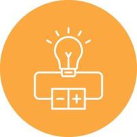 Electrical Circuit Line Multi Circle Icon vector