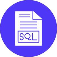 Sql Glyph Multi Circle Icon vector