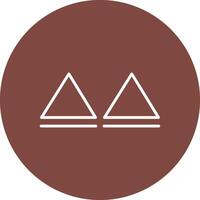 Triangles Line Multi Circle Icon vector