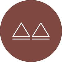 Triangles Line Multi Circle Icon vector