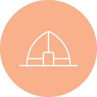 Tent Line Multi Circle Icon vector