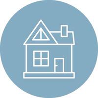 House Line Multi Circle Icon vector