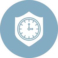 Reliablity Glyph Multi Circle Icon vector
