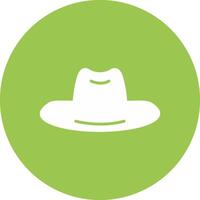 sombrero glifo multi circulo icono vector