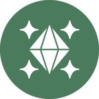Crystal Glyph Multi Circle Icon vector