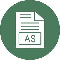 As Glyph Multi Circle Icon vector