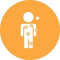 Symptom Checker Glyph Multi Circle Icon vector